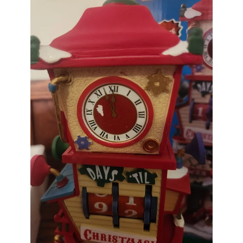 Lemax 2017 Holiday Village Countdown Clock Tower Christmas #73333 W/ Box‎